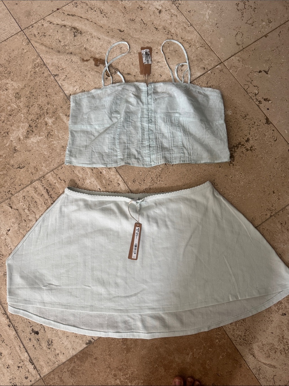 SKIMS Mint Green Circle Skirt - Women